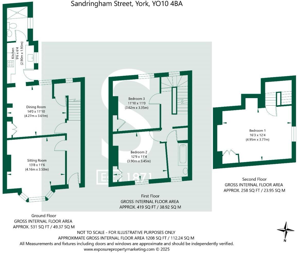 Sandringham Street Fishergate York floorplan