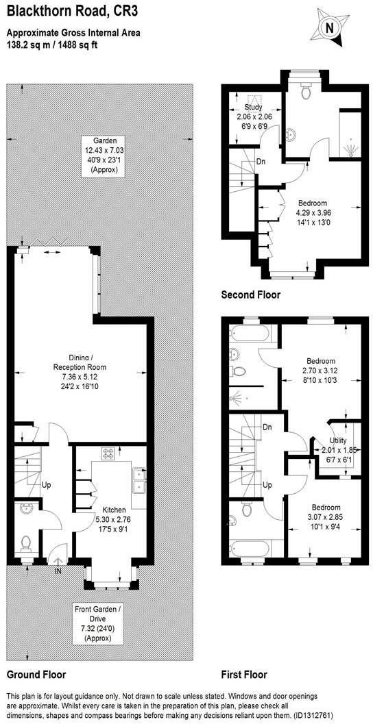 Blackthorn Road, Caterham floorplan