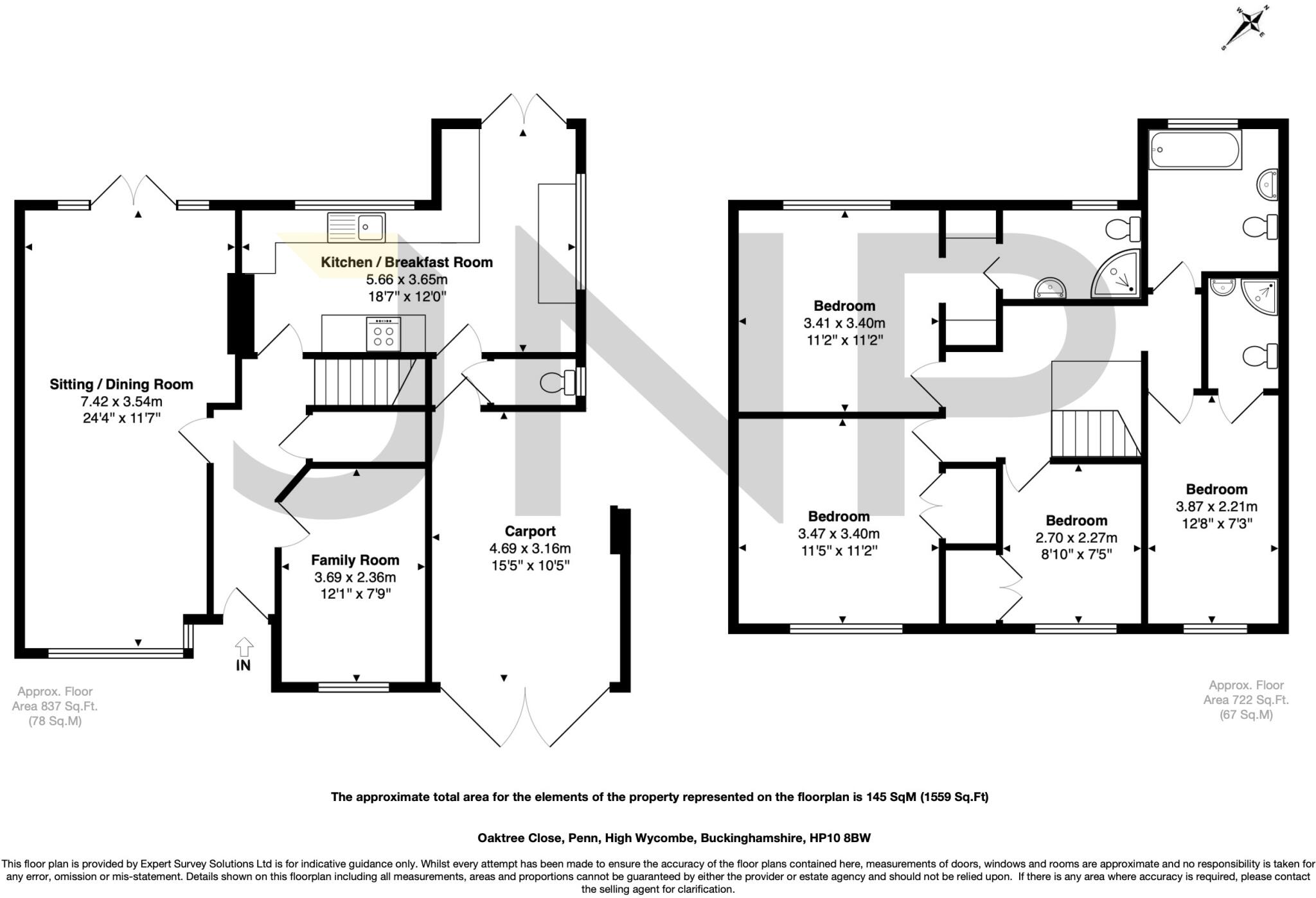 Oaktree Close, Penn, High Wycombe, Buckinghamshire, HP10 floorplan