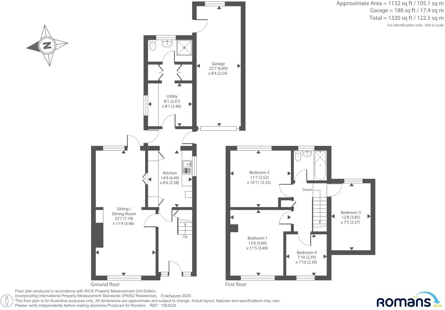 Harcourt Drive, Earley, Reading floorplan