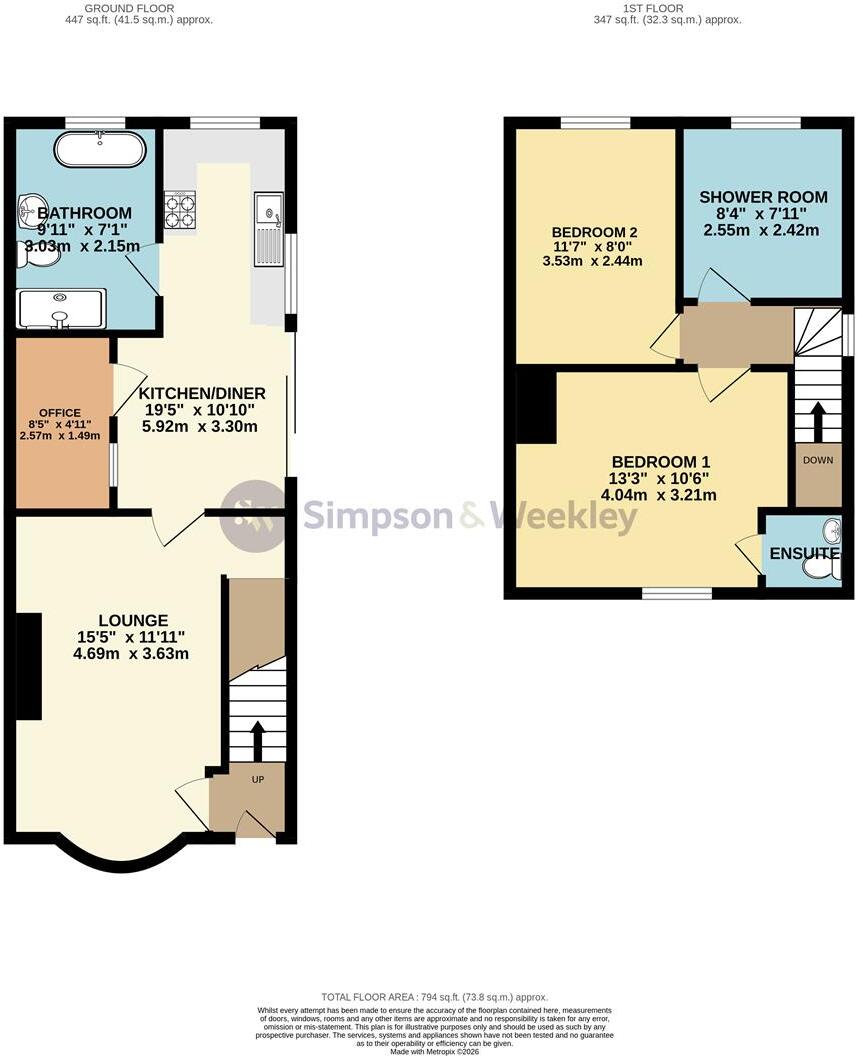 NN8 Priory Road, Wellingborough floorplan