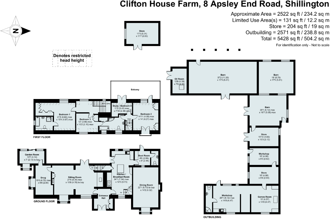 Clifton House Farm, Apsley End Road, Shillington, SG5 floorplan