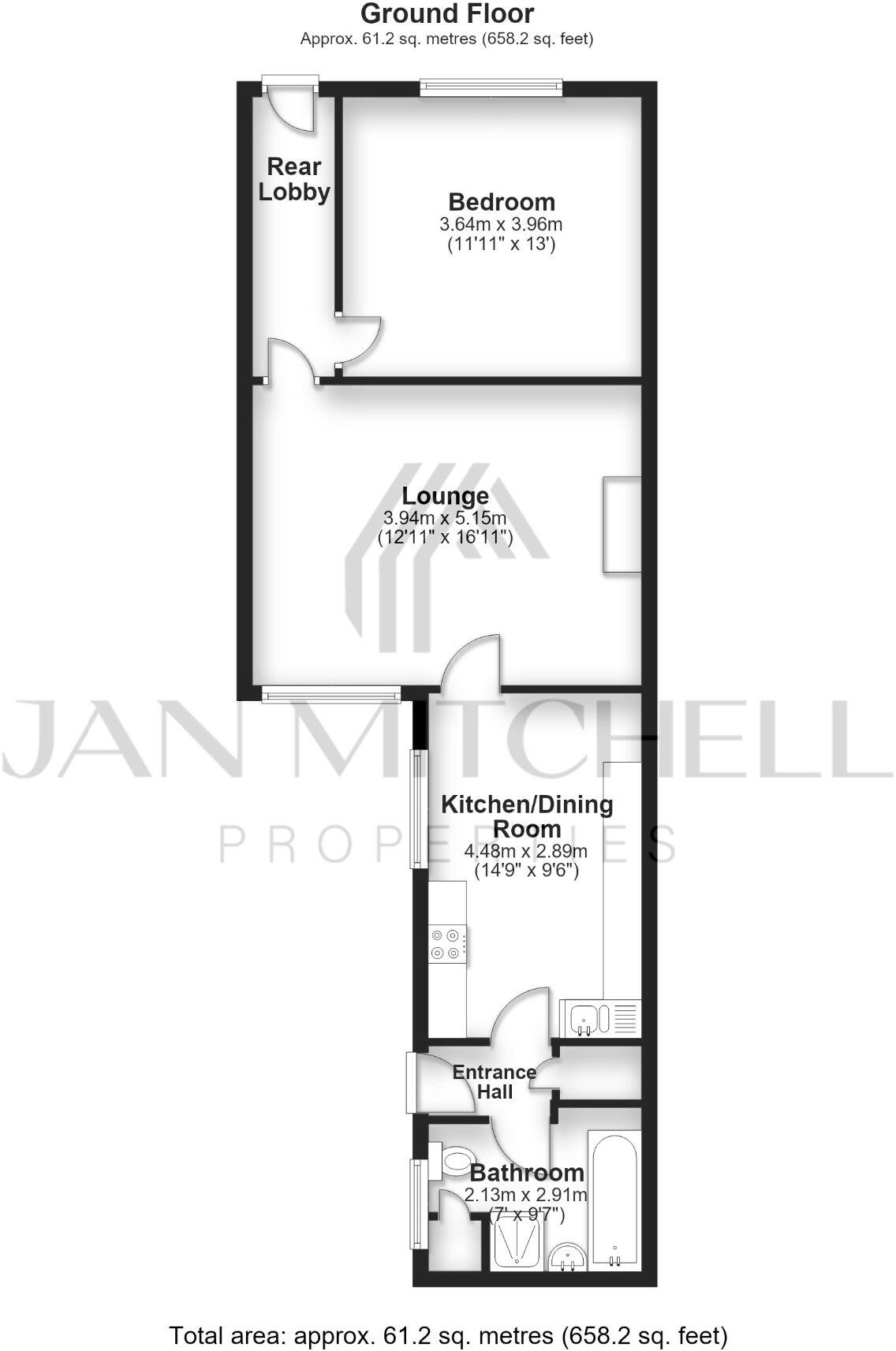 Hall Road, Chopwell, Newcastle upon Tyne floorplan
