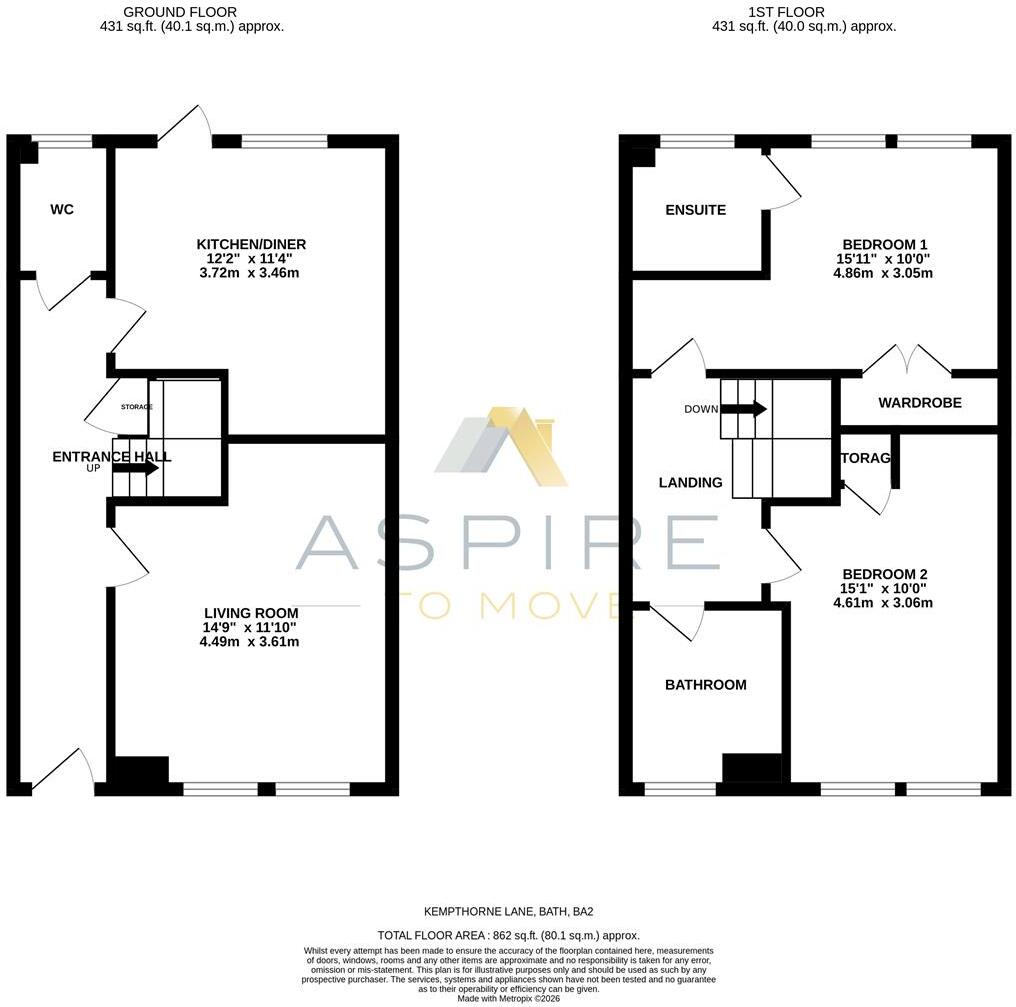 Kempthorne Lane, Bath, BA2 floorplan