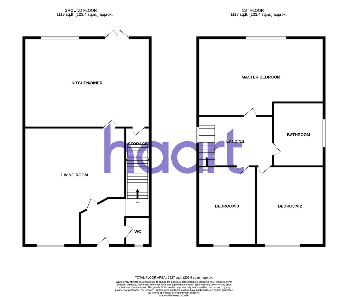 Long Wood Close, Derbyshire floorplan