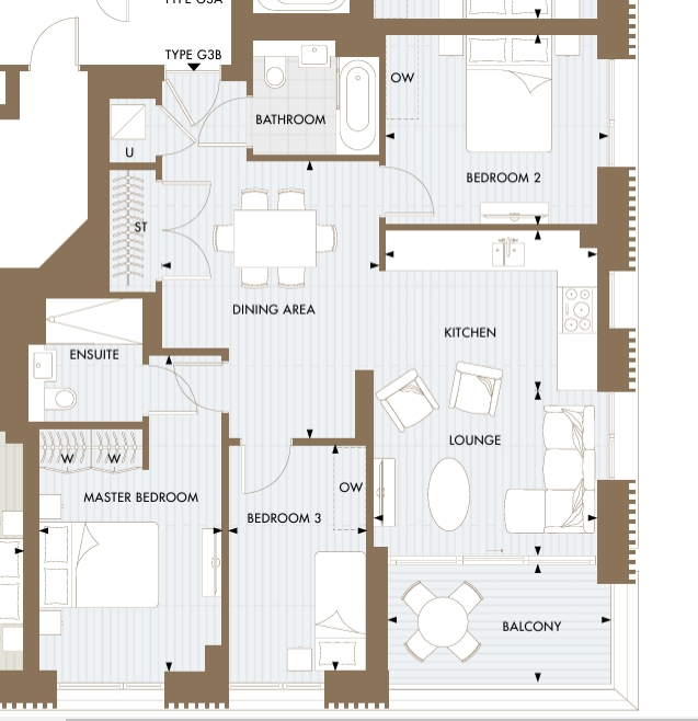 Bowden House, Palmer Road, SW11 floorplan