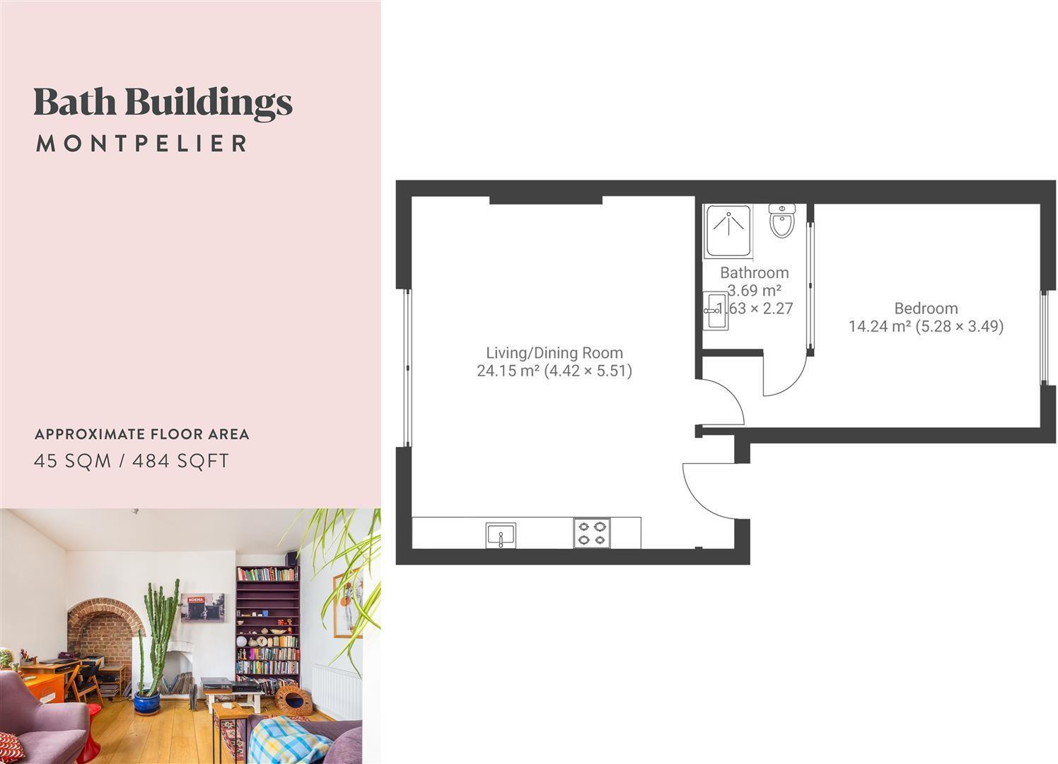 Bath Buildings, Montpelier floorplan