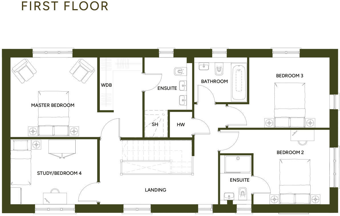 The Paddock, 
Meadow View, 
Rockbeare, 
EX5 2HH floorplan