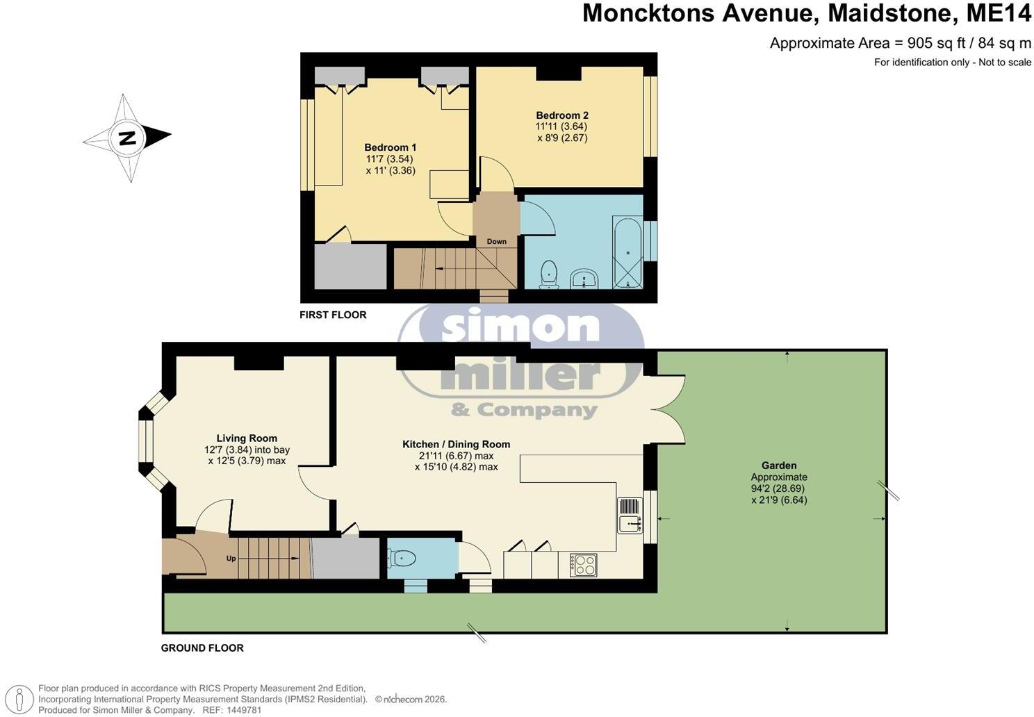 Moncktons Avenue, Maidstone floorplan