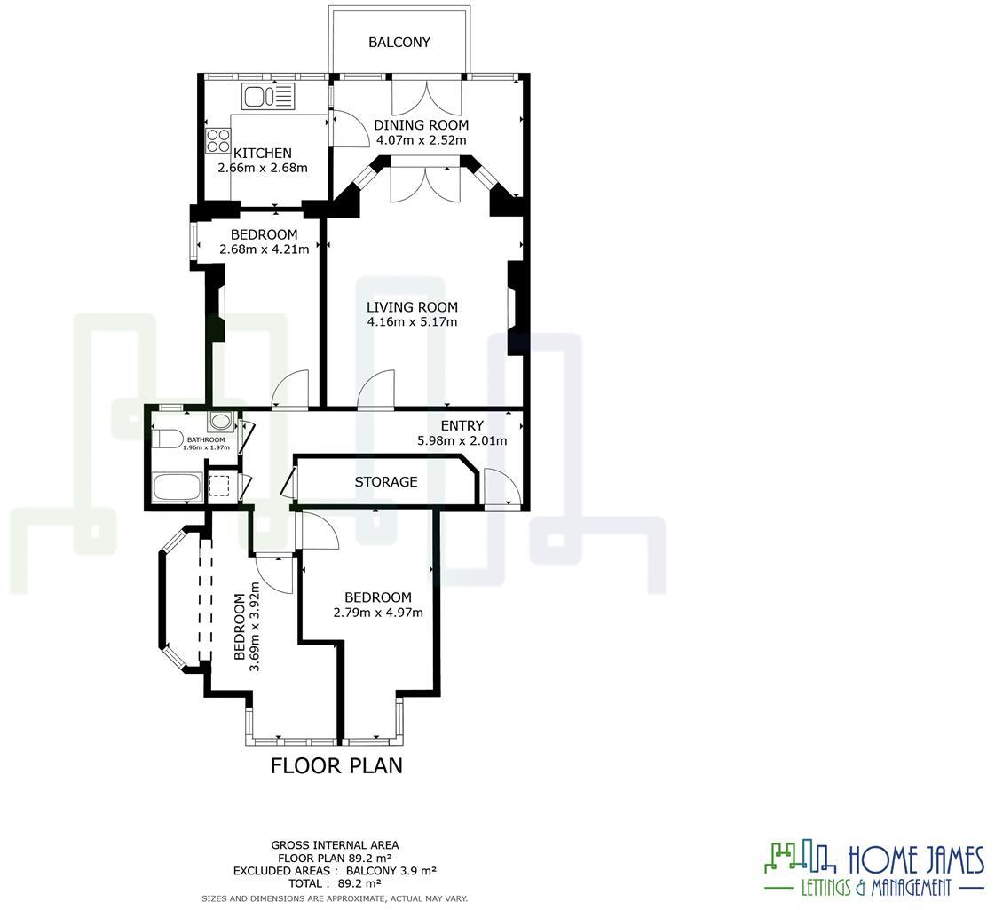Beaconsfield Villas, Brighton. floorplan