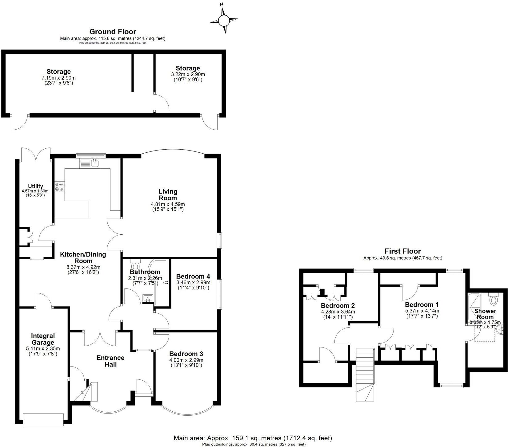 Vicarage Lane, North Weald, CM16 floorplan