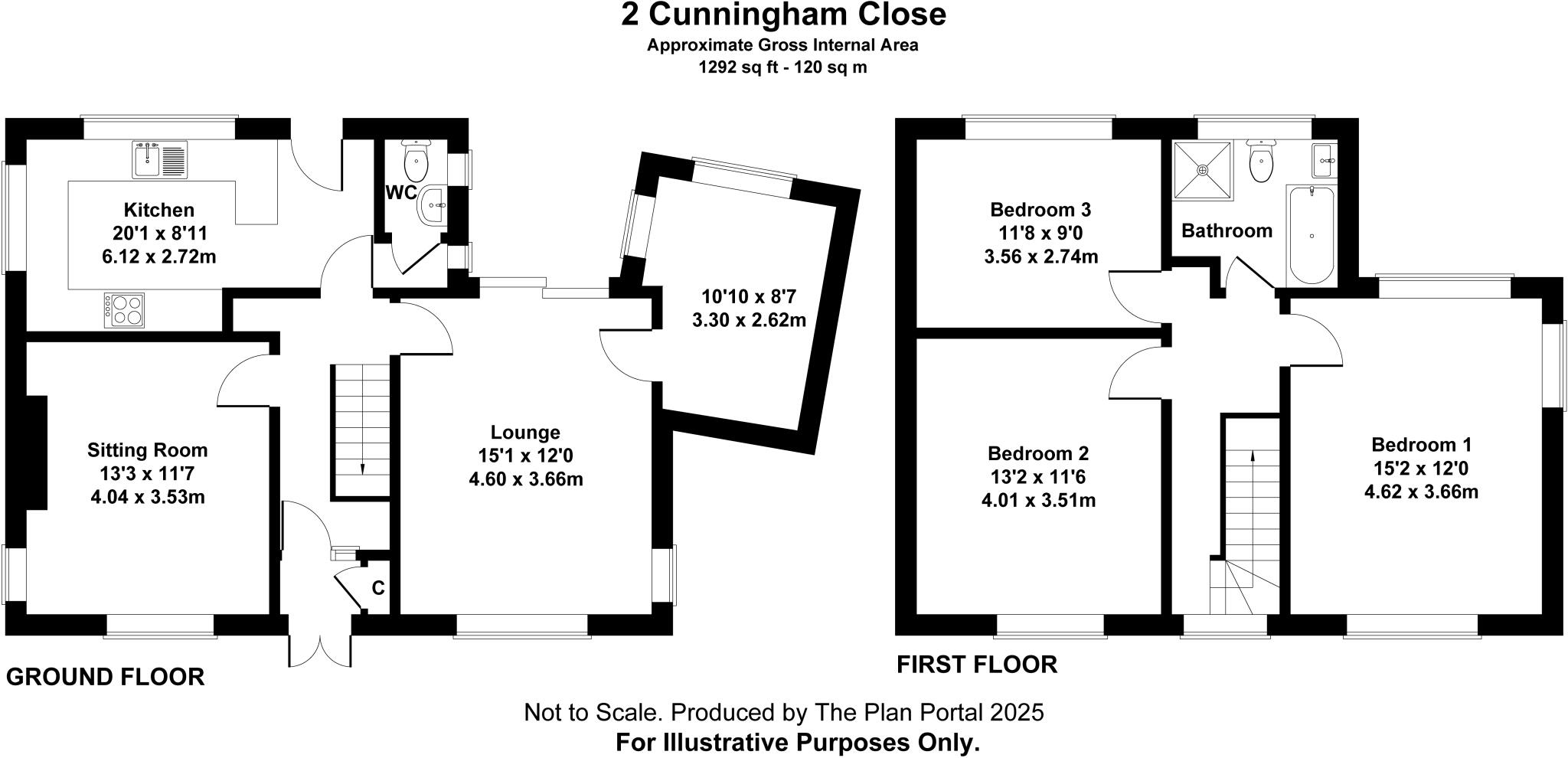 Cunningham Close, Roath Park, Cardiff, CF23 floorplan