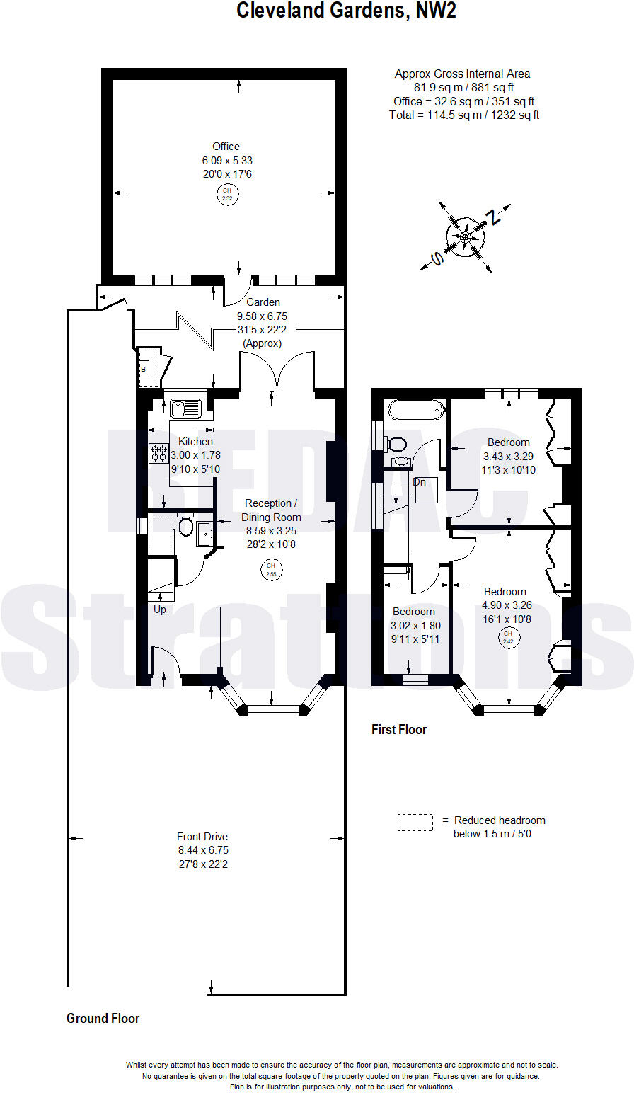 Cleveland Gardens, Cricklewood, London NW2 floorplan