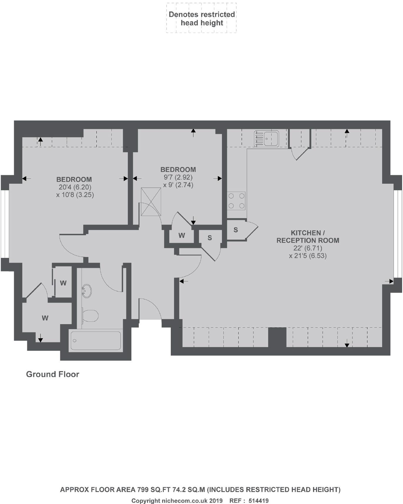 Craven Gardens, Wimbledon floorplan