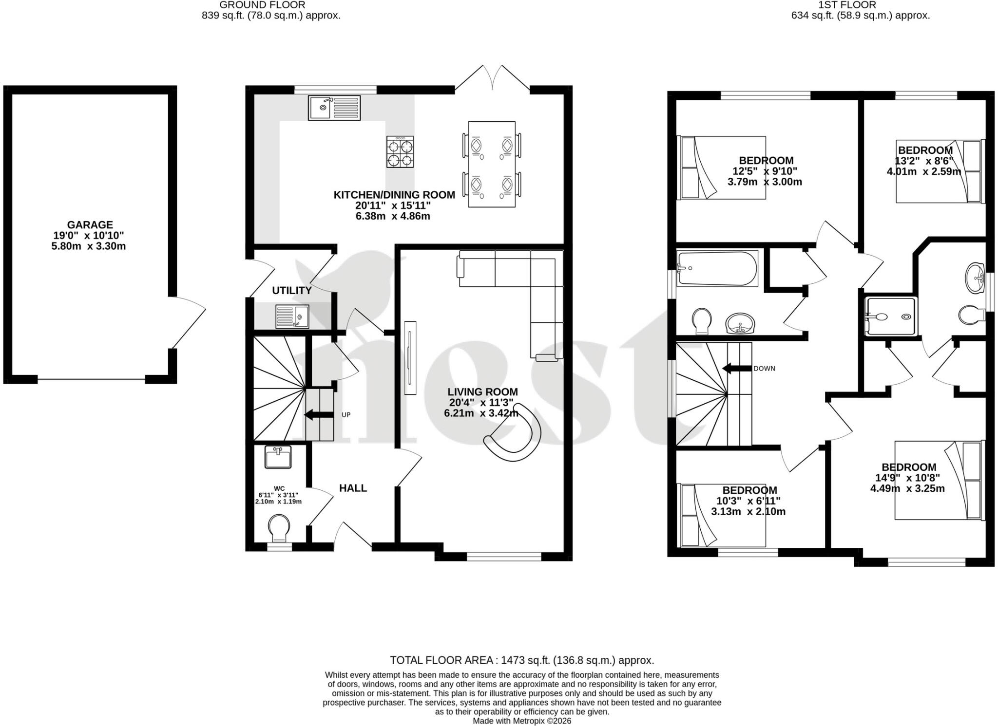 Rendell Rise, Yeovil, Somerset floorplan