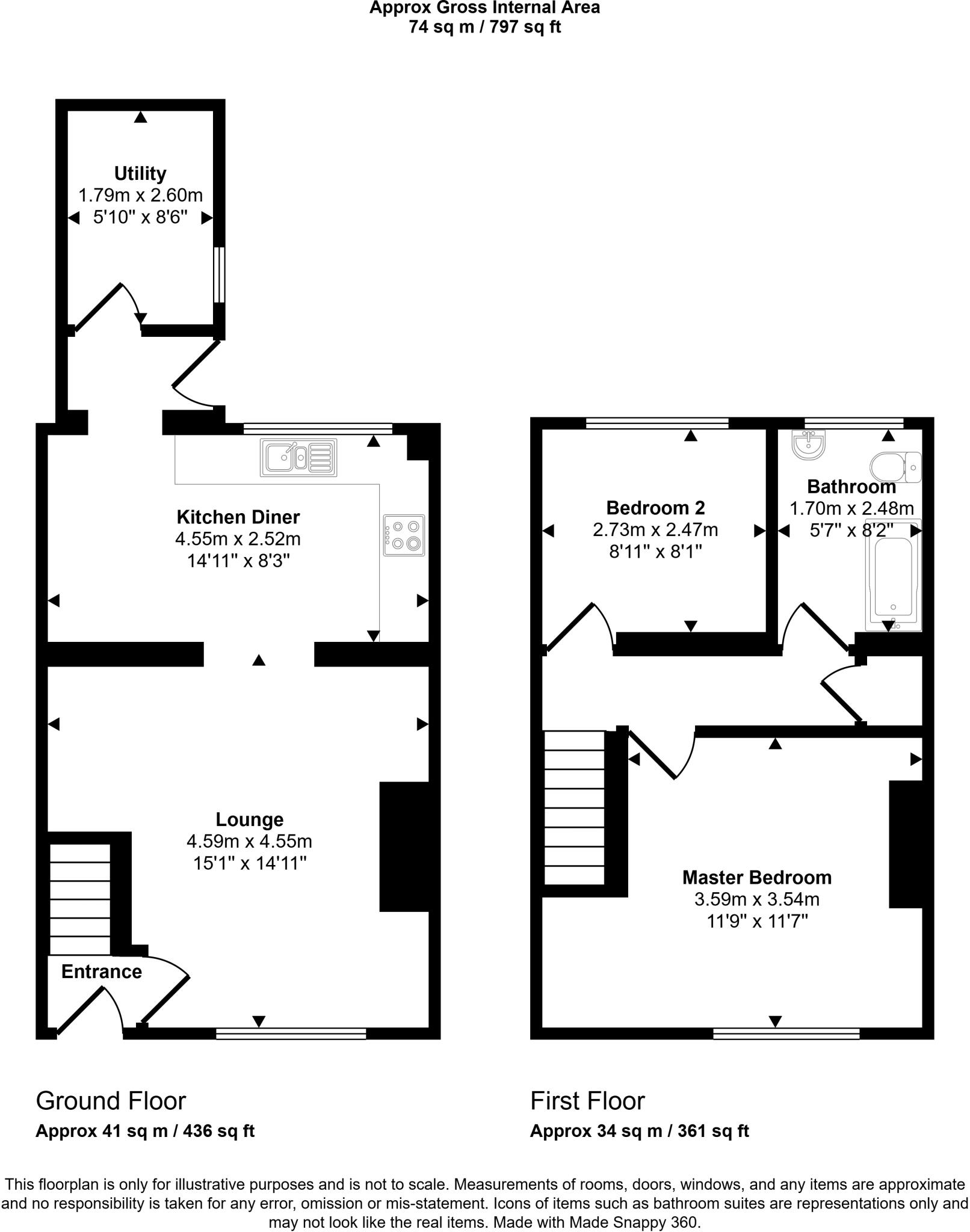 Albert Street, Grange Villa, Chester Le Street, Durham, DH2 3LS floorplan
