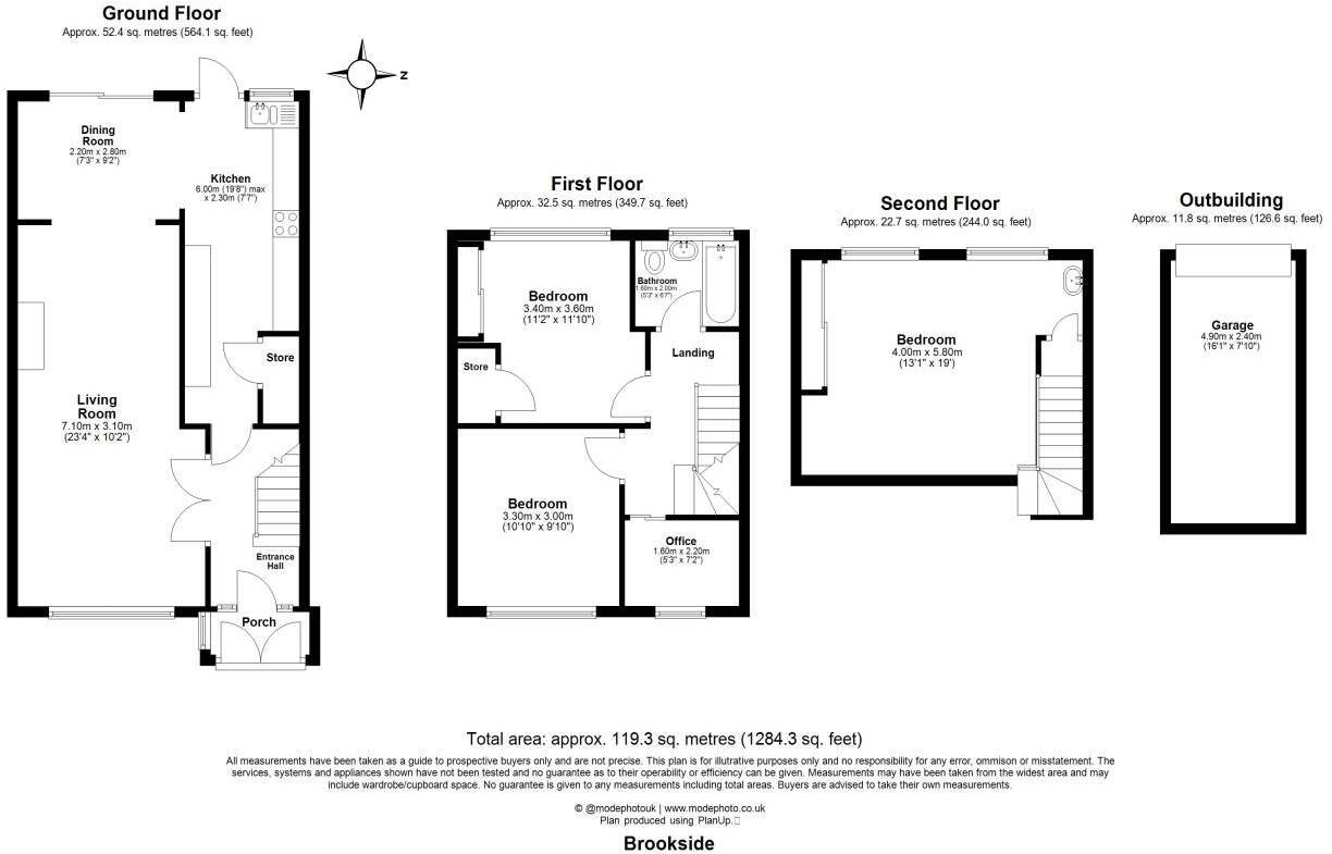 Brookside , Waltham Abbey ,  floorplan