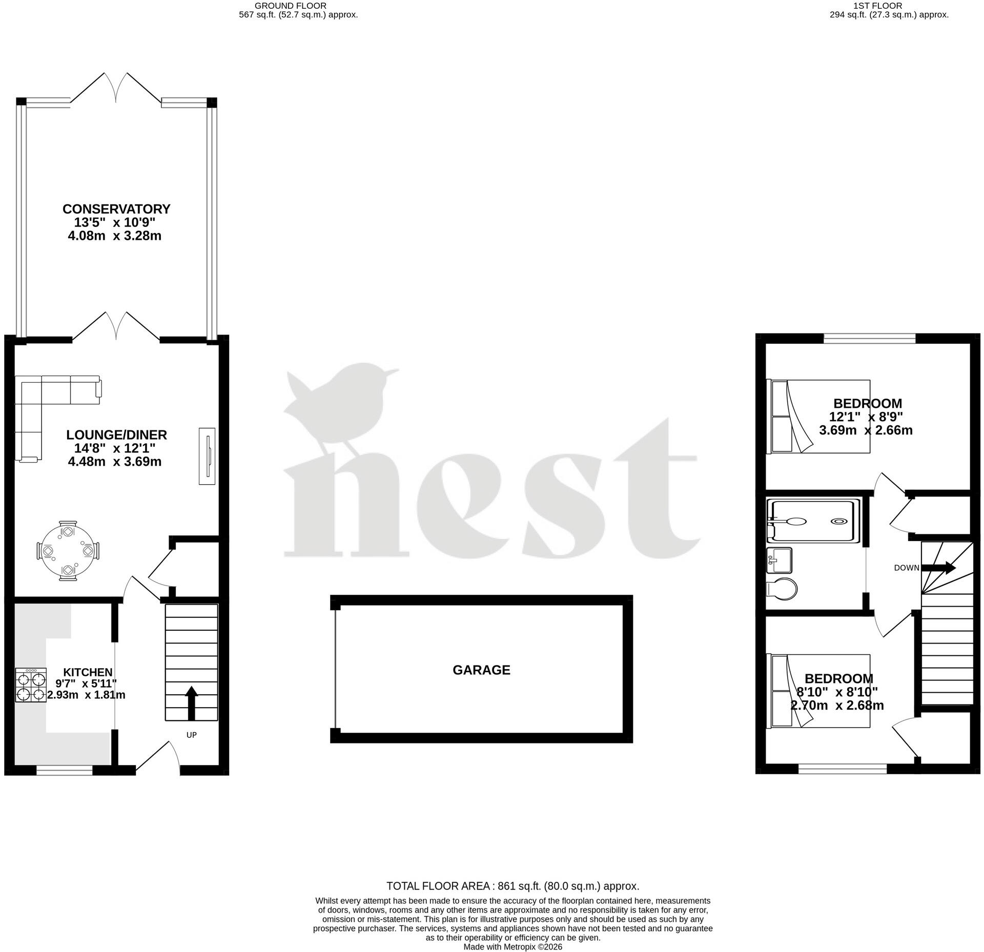 Downleaze, Yeovil, Somerset floorplan