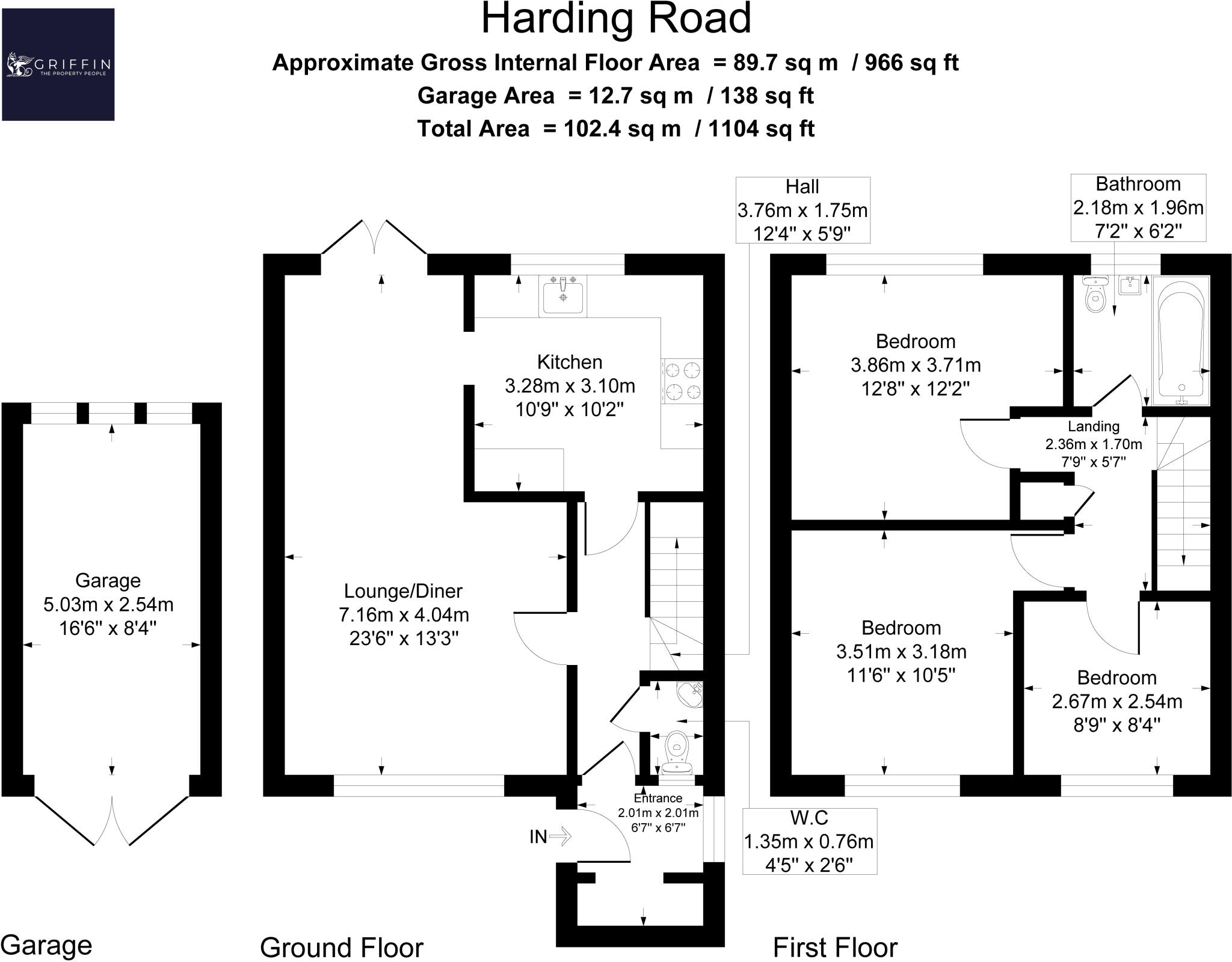 Harding Road, Grays, RM16 floorplan