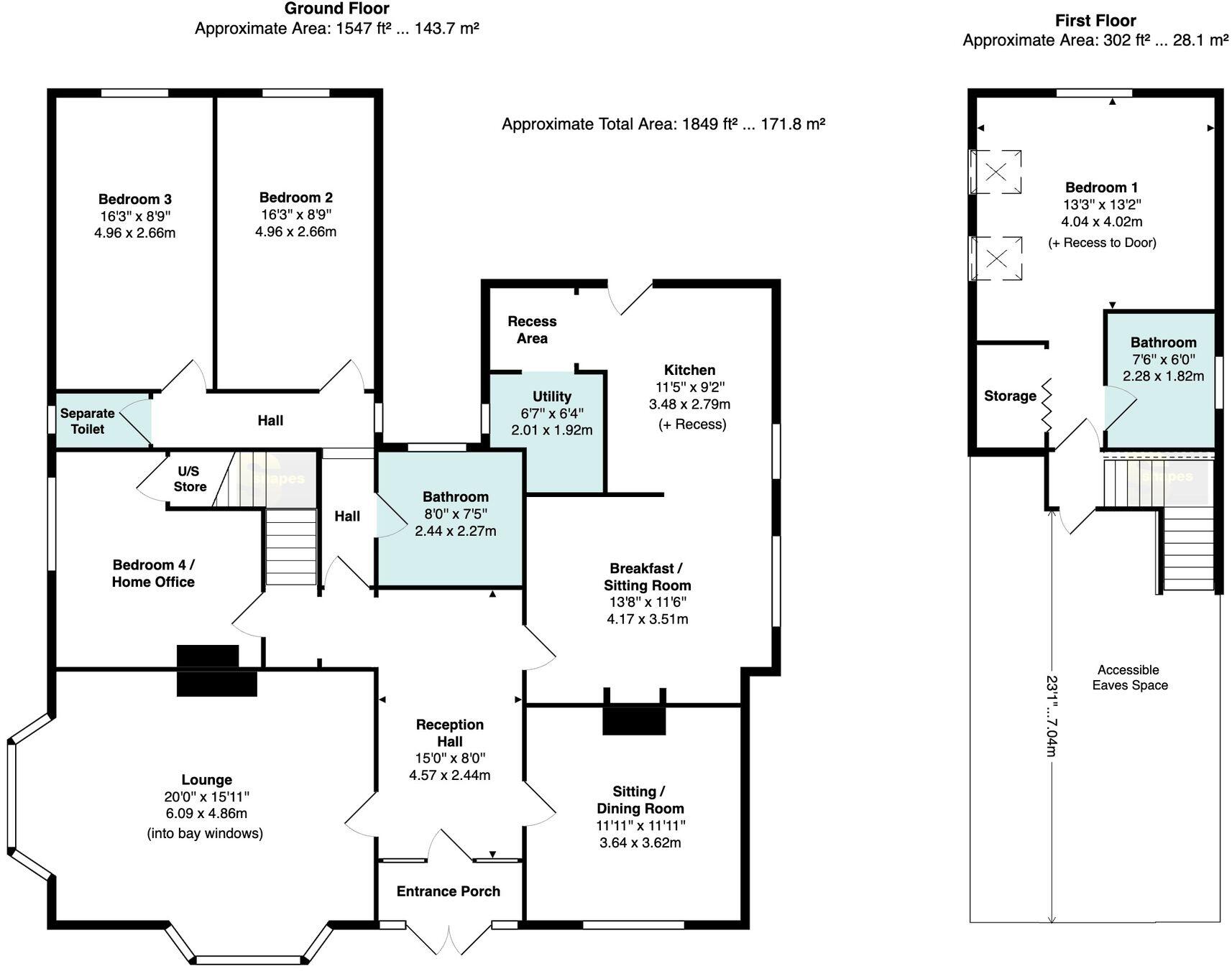 St. Michaels Avenue, Bramhall, SK7 floorplan