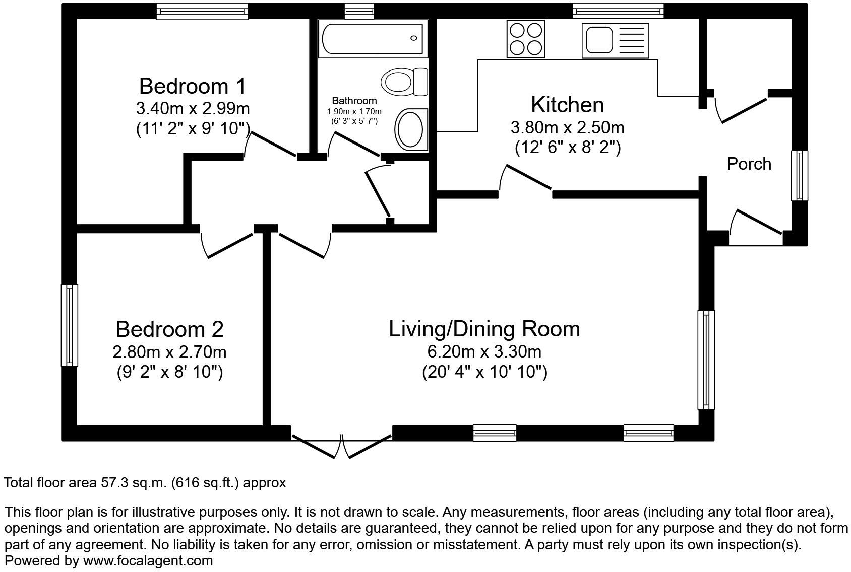 Sunny Haven Park, Howey, Llandrindod Wells, Powys floorplan