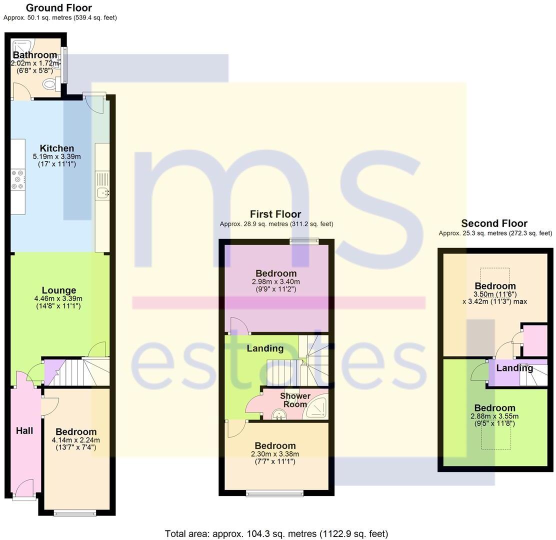 £135pppw Harley Street, Lenton, Nottingham floorplan