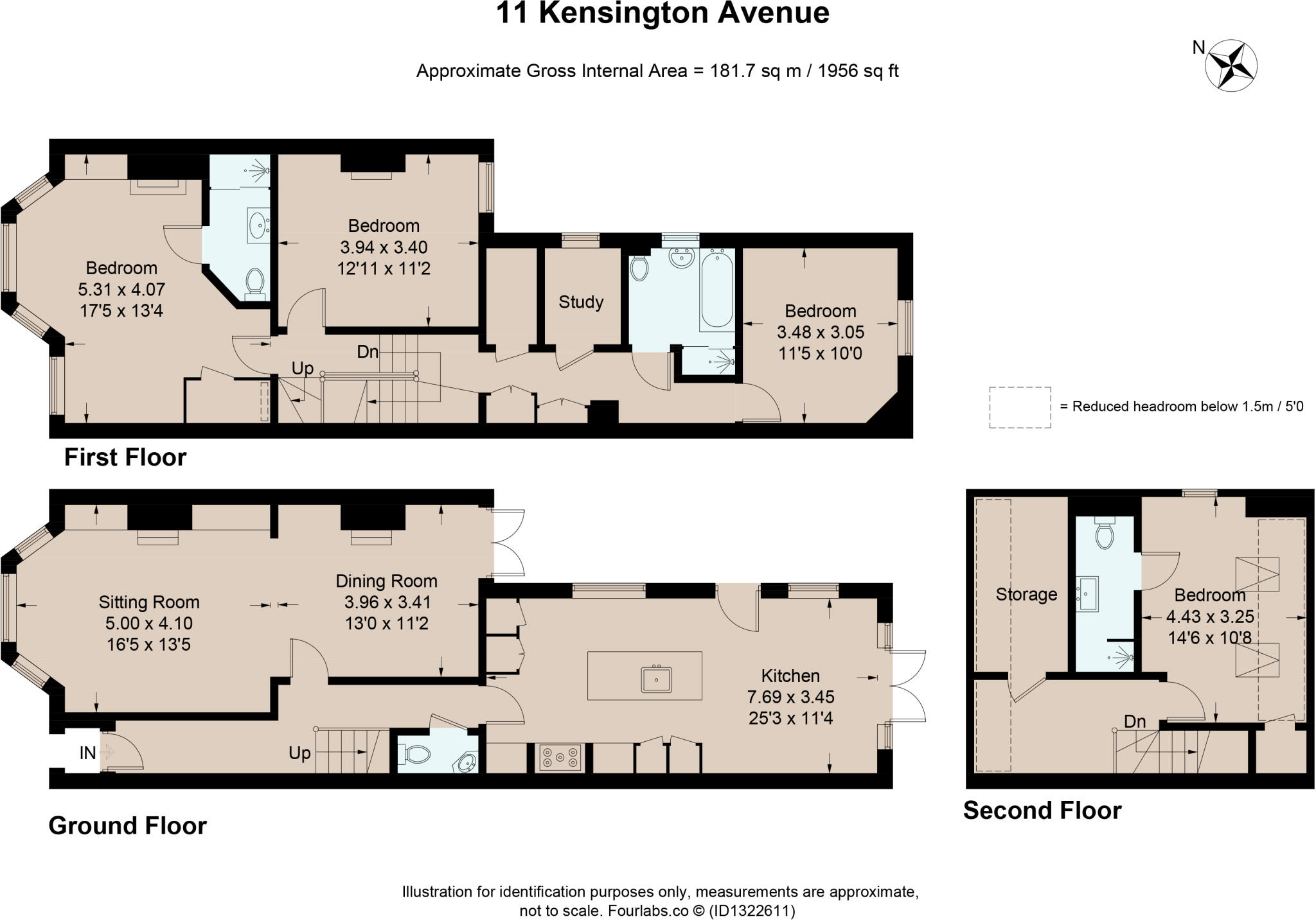 Kensington Avenue, Cheltenham, Gloucestershire, GL50 floorplan