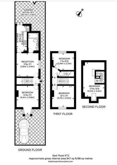 East Road, Kingston, KT2 floorplan