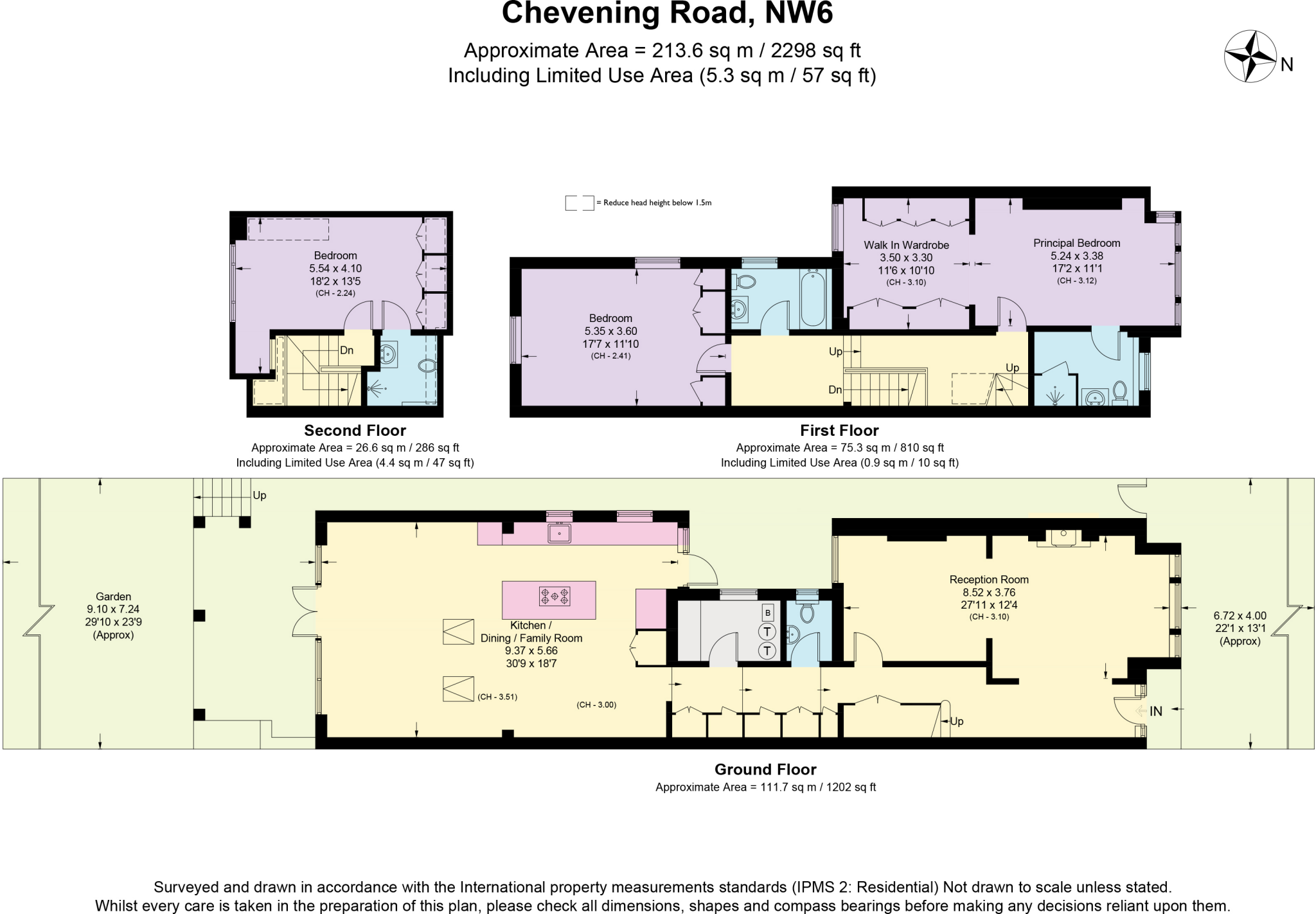 Chevening Road, London NW6. floorplan