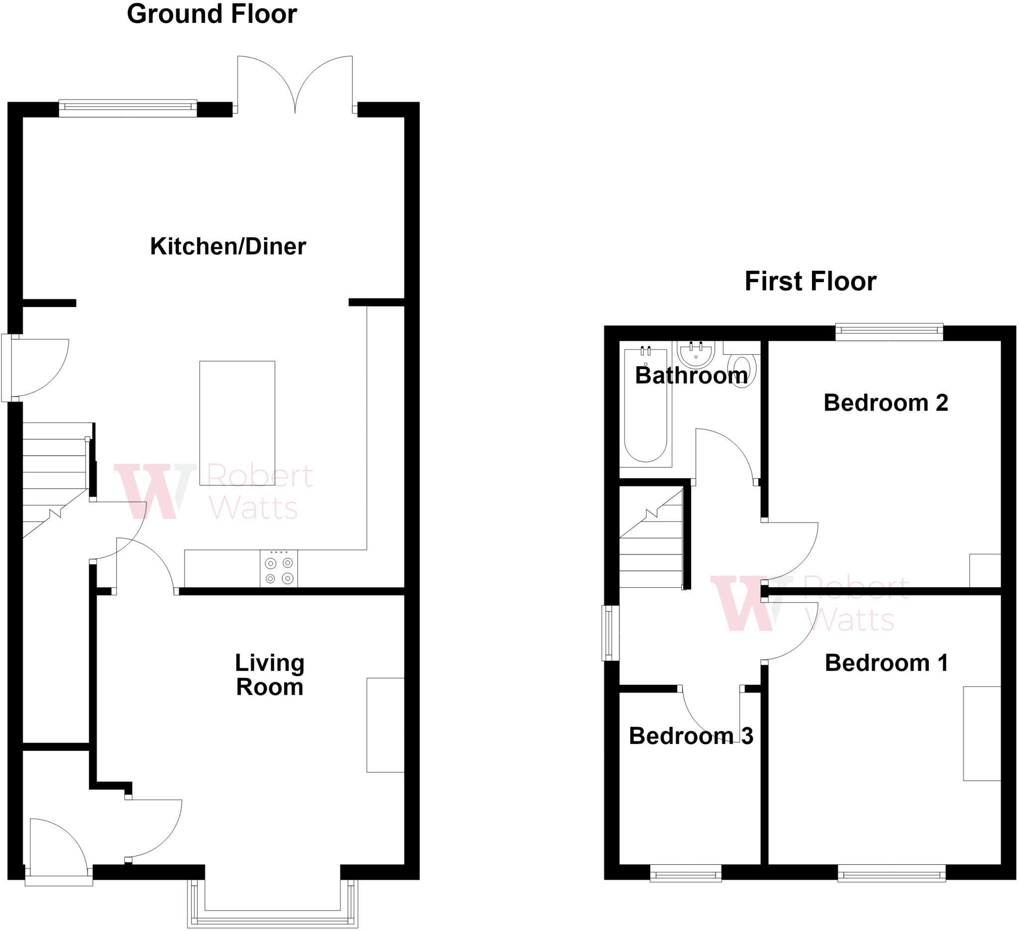 Croftlands, Batley, West Yorkshire, WF17 floorplan