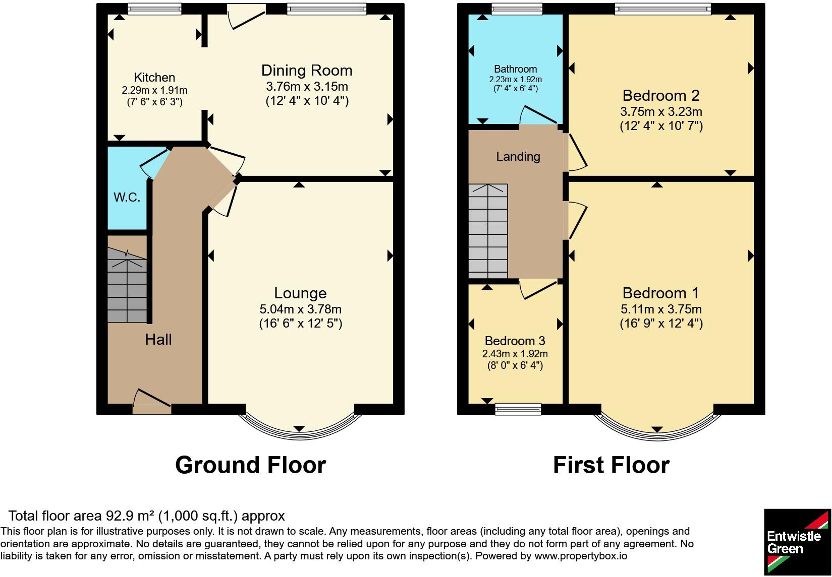 Miller Road, Preston, Lancashire, PR1 floorplan