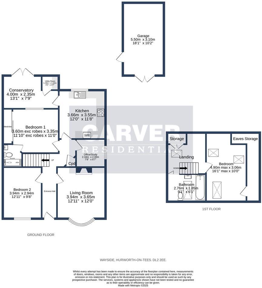 The Wayside, Hurworth, Darlington floorplan
