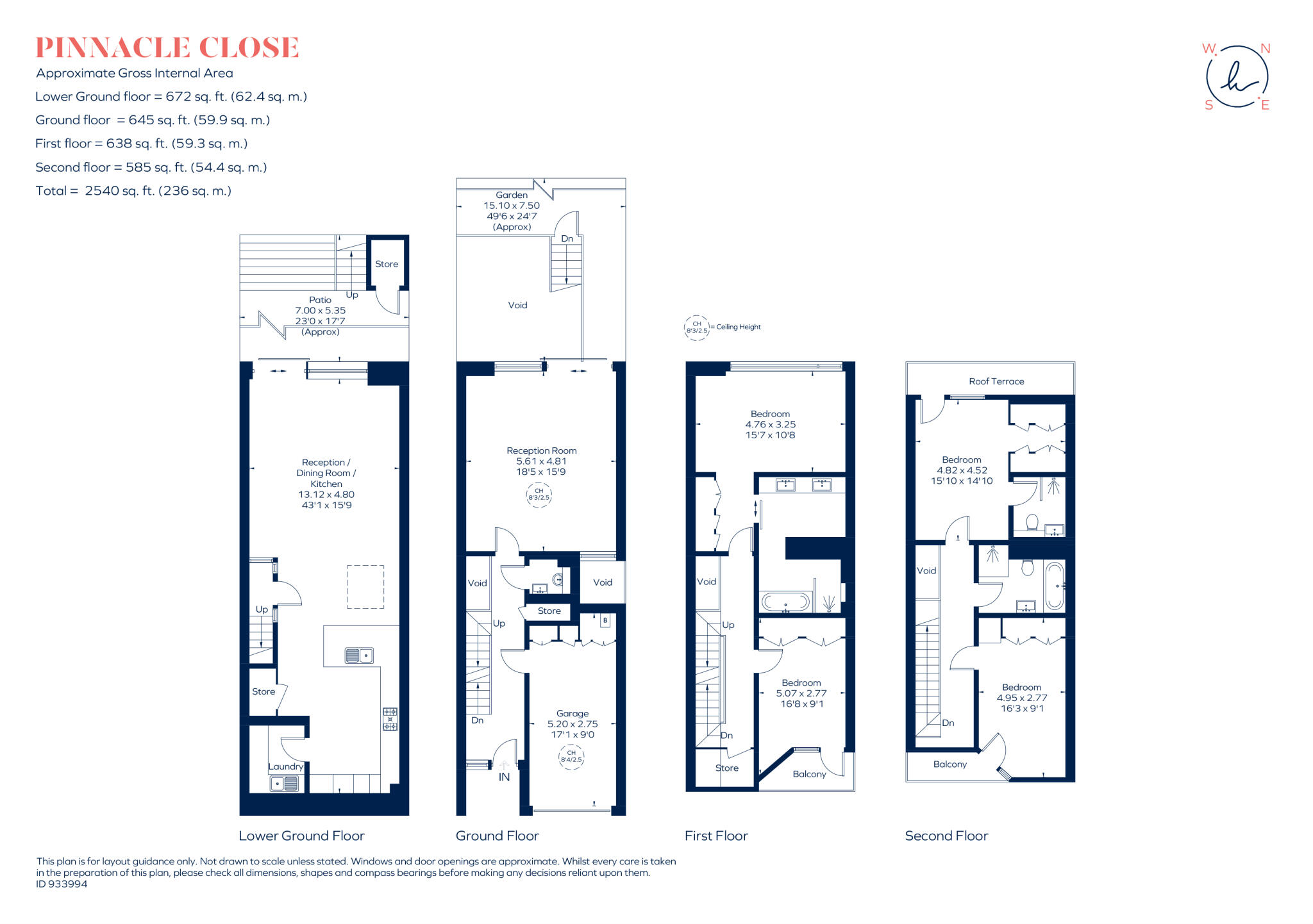 Pinnacle Close, London, N10 floorplan