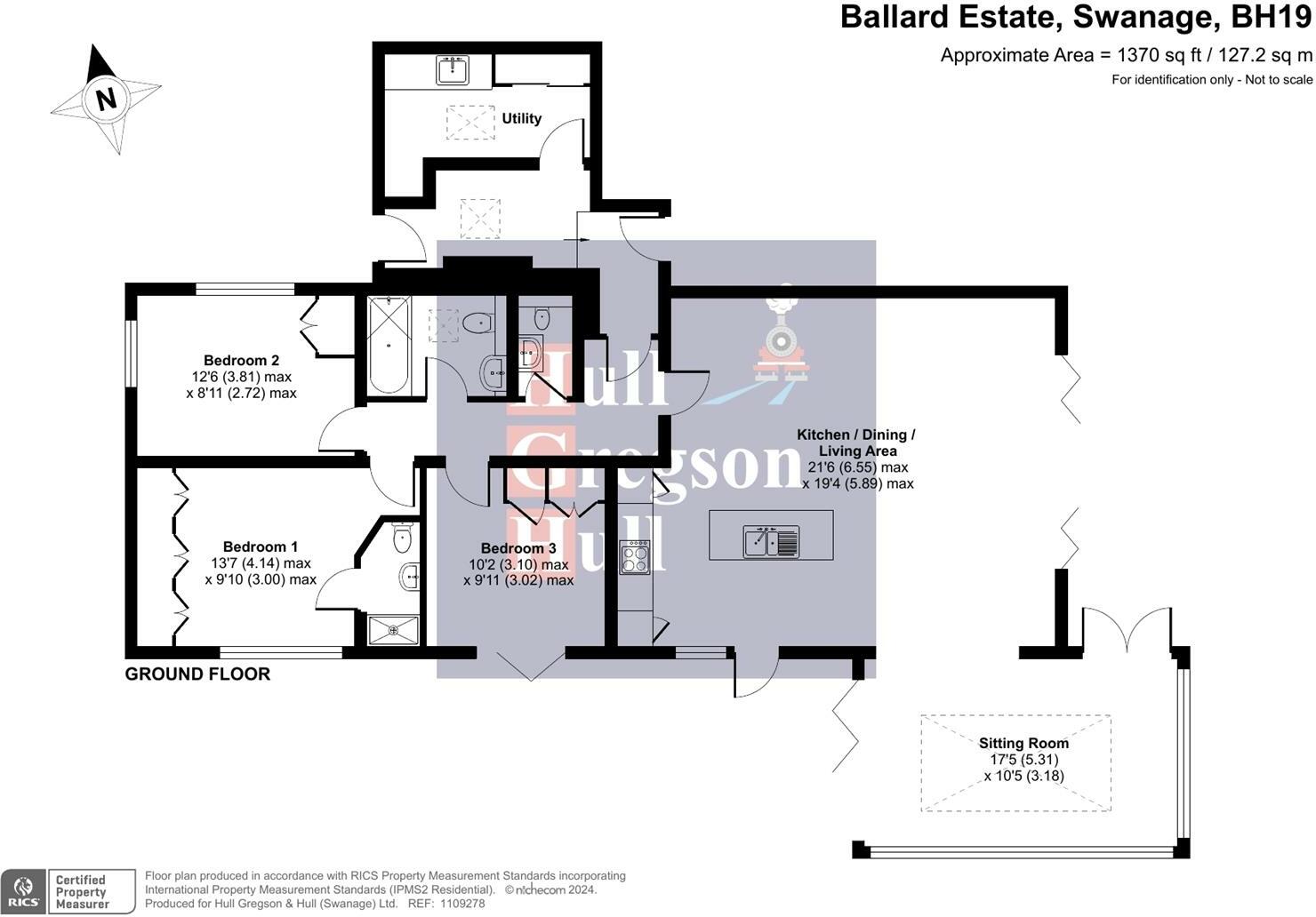 Ballard Estate, Swanage floorplan