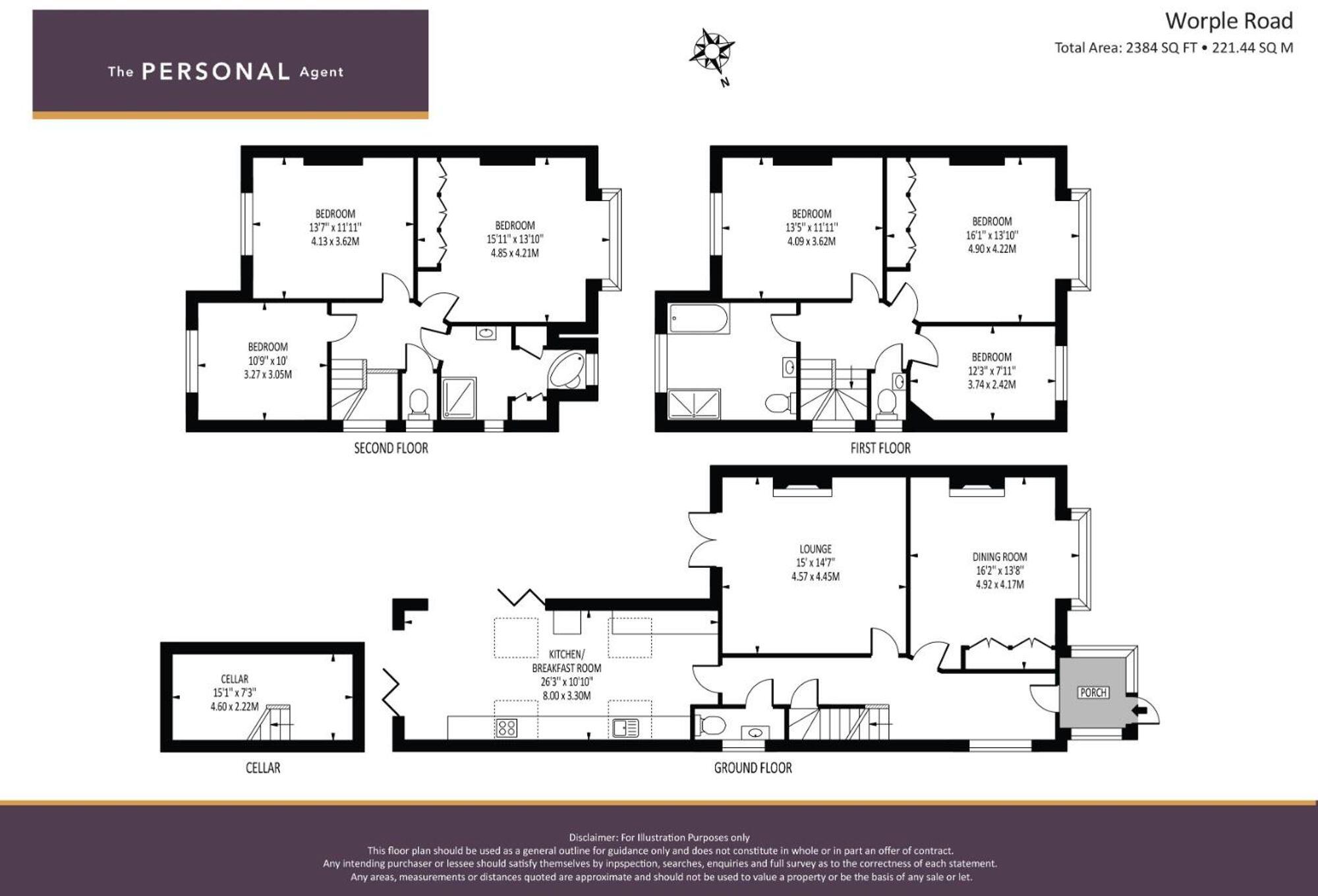 Worple Road, Epsom, KT18 floorplan