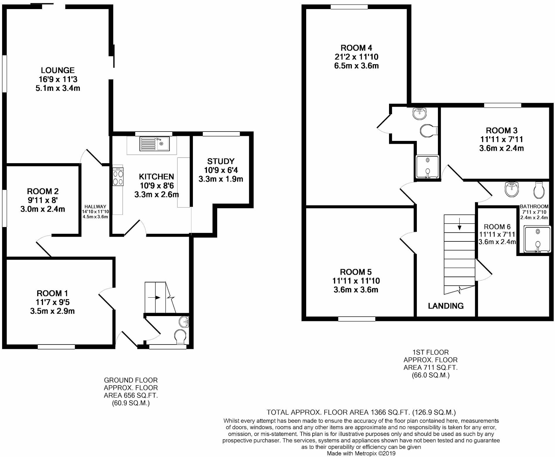 Available SEPT 2027 2 Rooms  Wallcroft Close floorplan