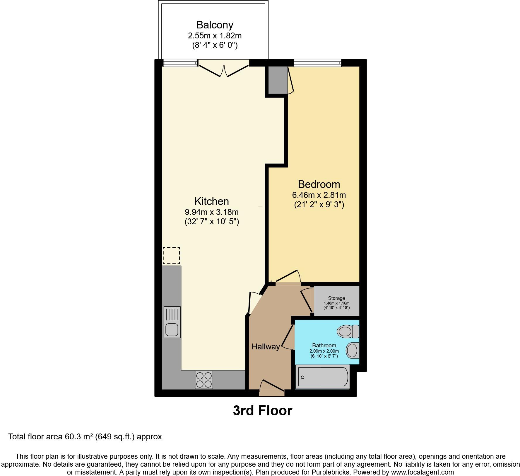 3 Worcester Close, London, SE20 floorplan