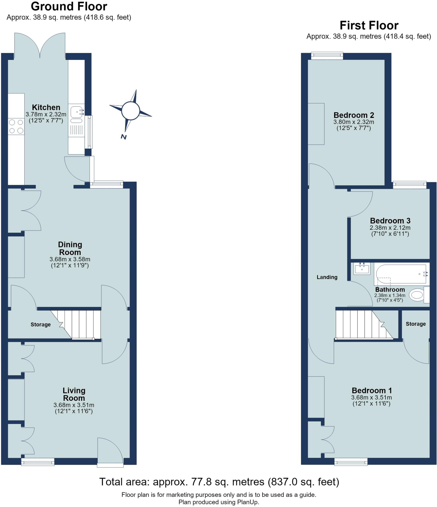 Church Street, St. Albans, Hertfordshire, AL3 floorplan