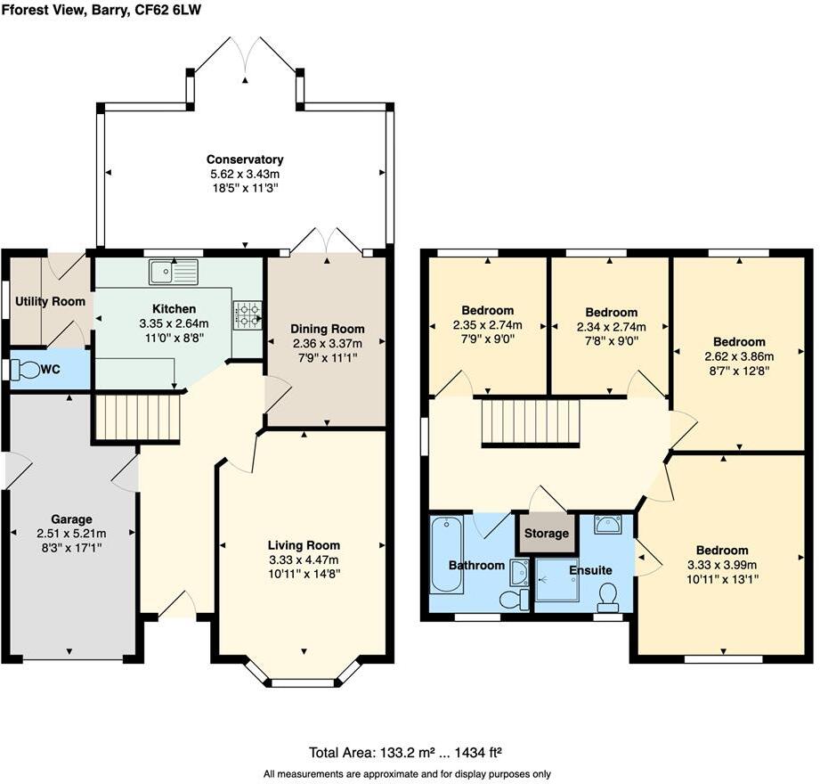 Fforest View, Barry floorplan