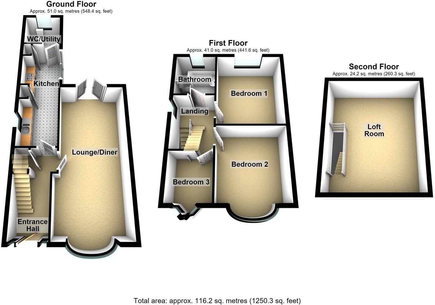 Kingsley Avenue, Hull floorplan
