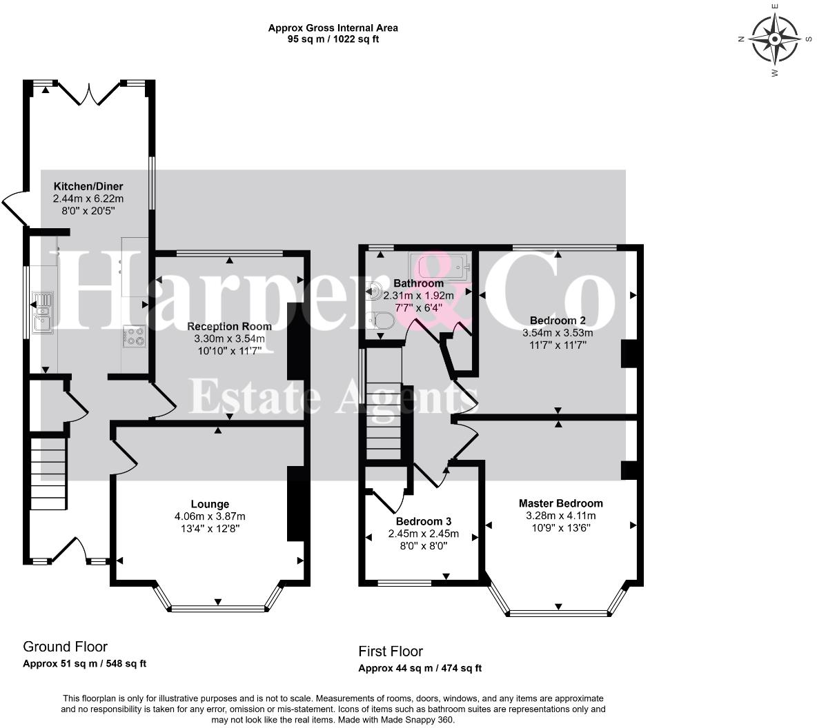 The Oval, Middlesbrough, TS5 8EU floorplan