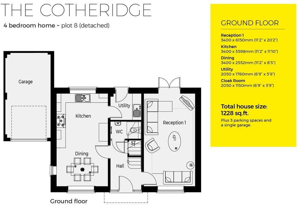 Plot 8, The Cotheridge,  Ambridge Fields, Inkberrow floorplan
