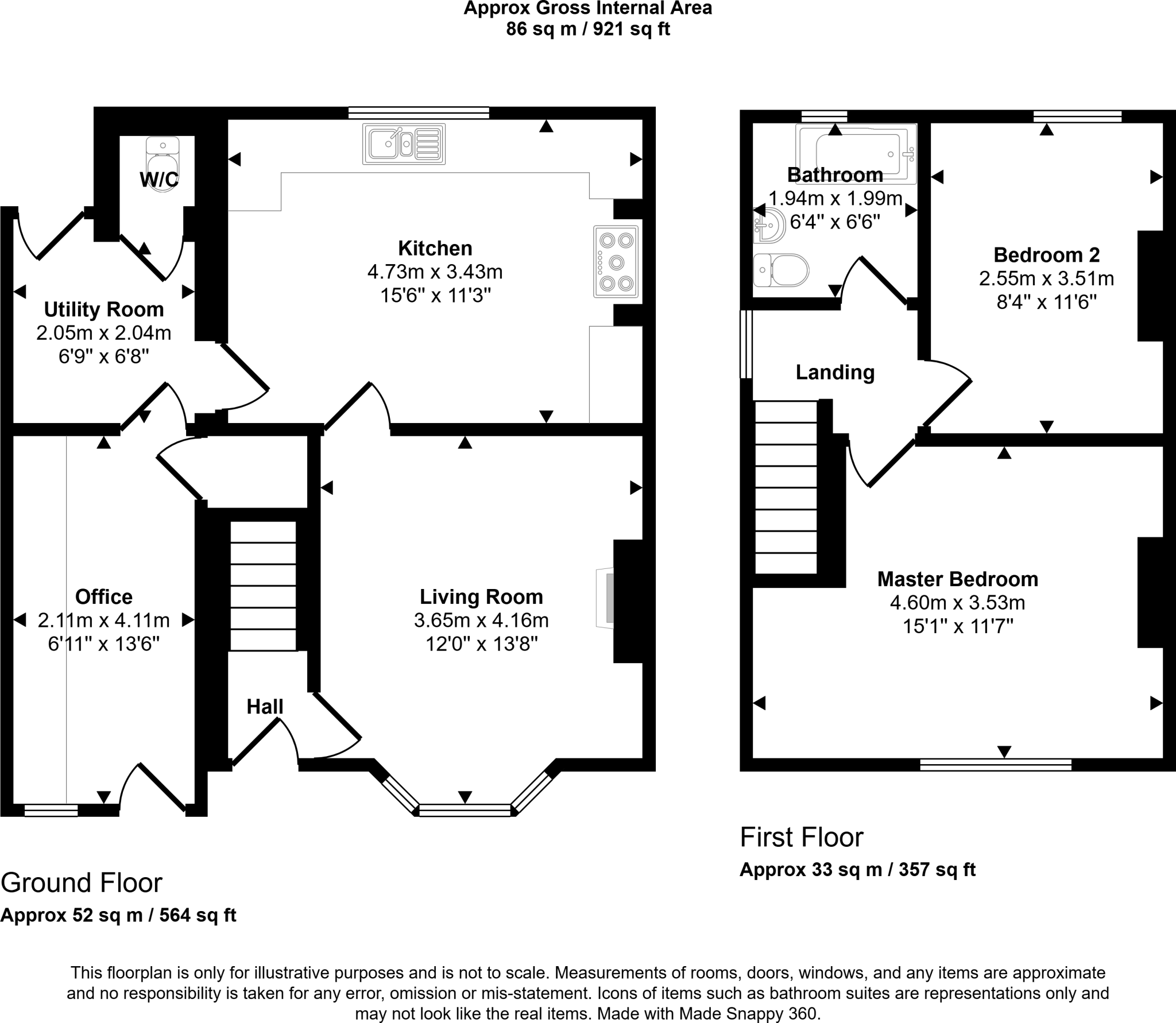 Hookergate Lane, Rowlands Gill, Tyne and Wear, NE39 2AD floorplan