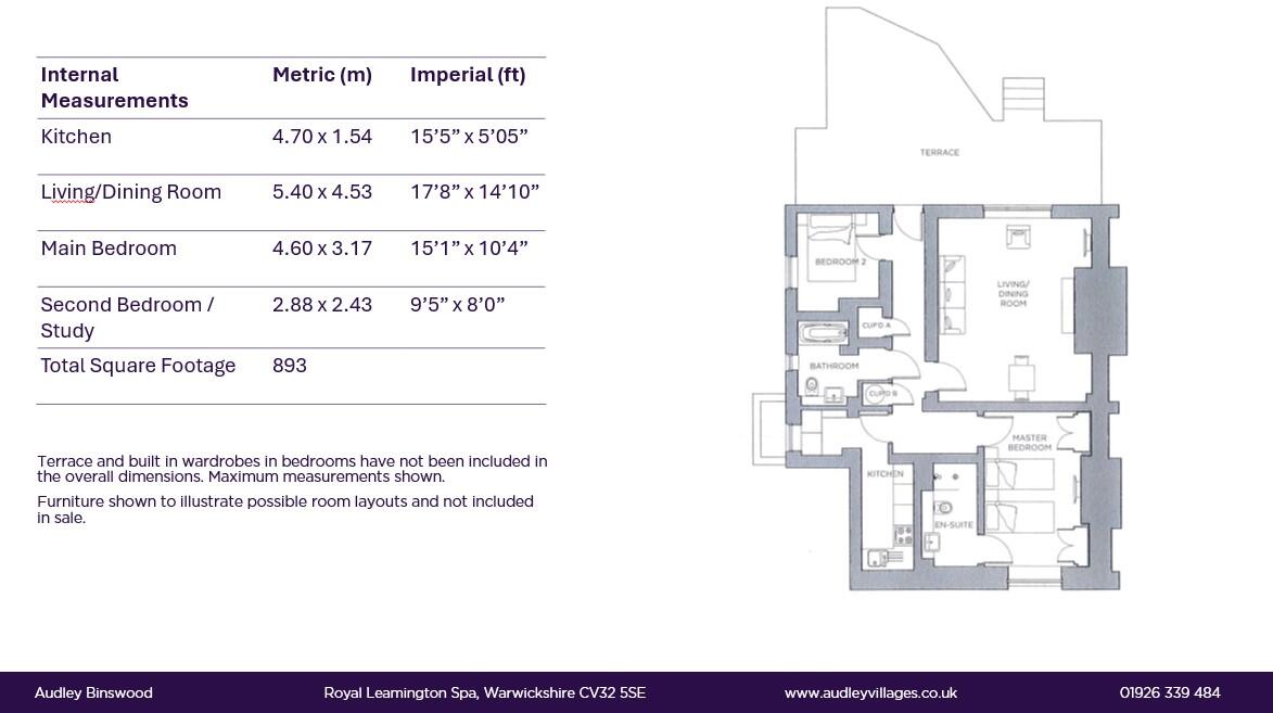 2 Harbury Court, Binswood Avenue, Leamington Spa, Warwickshire, CV32 5DG floorplan