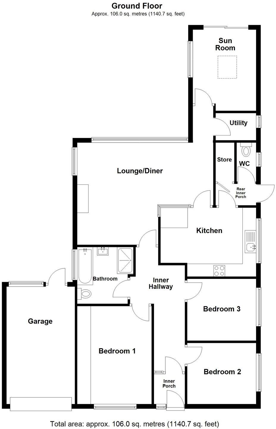 Gordondale Road, Mansfield, NG19 floorplan