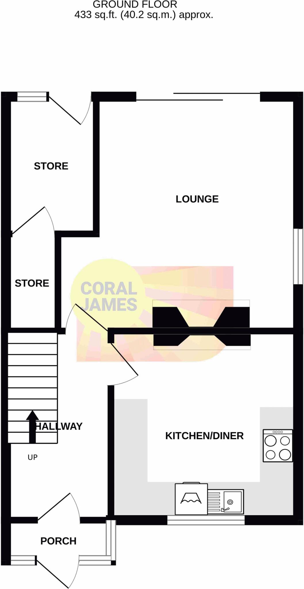 Three Bedrooms and Large Rear Garden floorplan