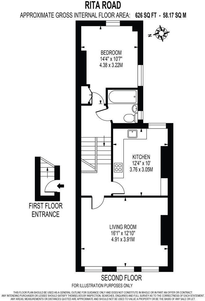 Rita Road, Vauxhall, London floorplan