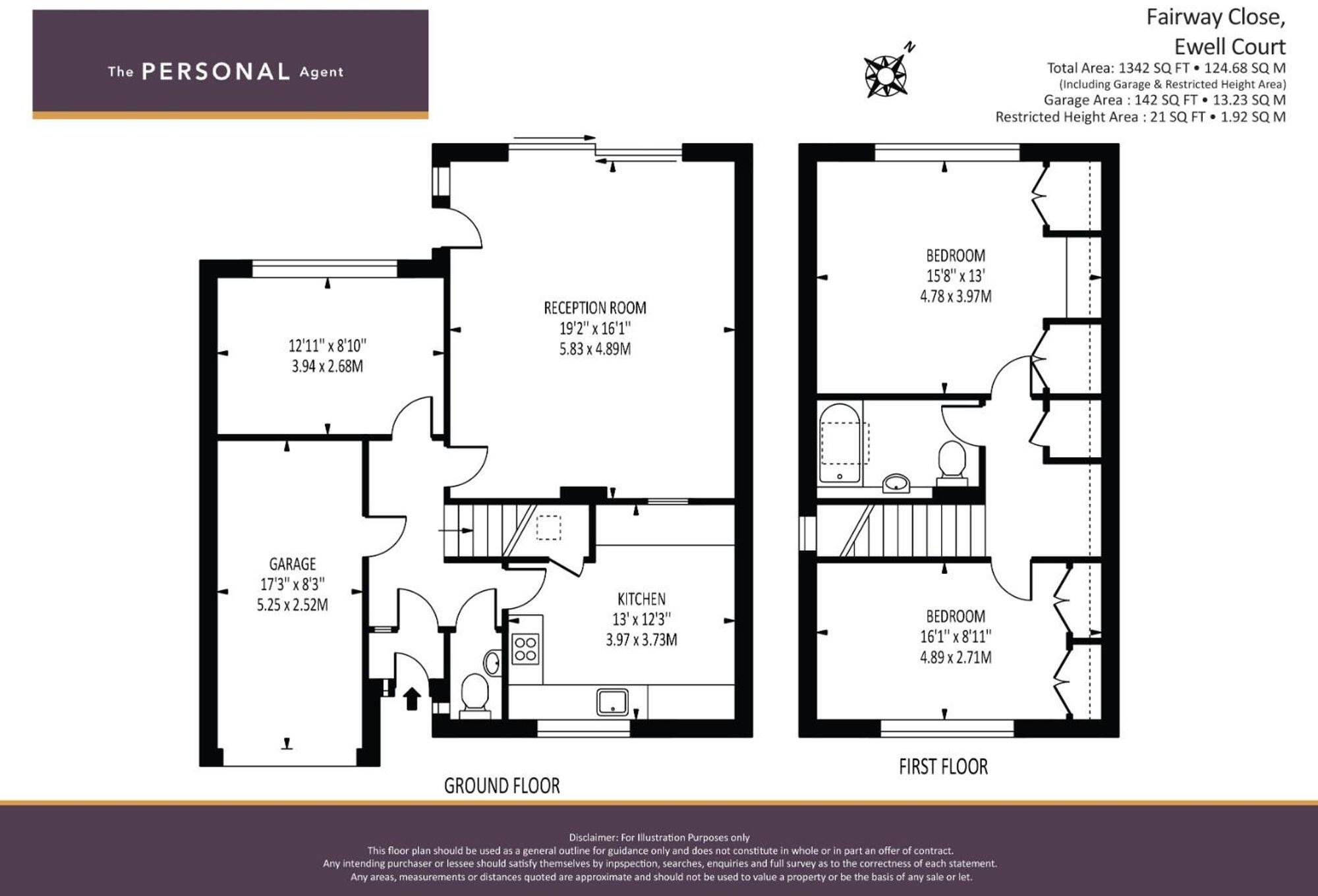 Fairway Close, Epsom, KT19 floorplan