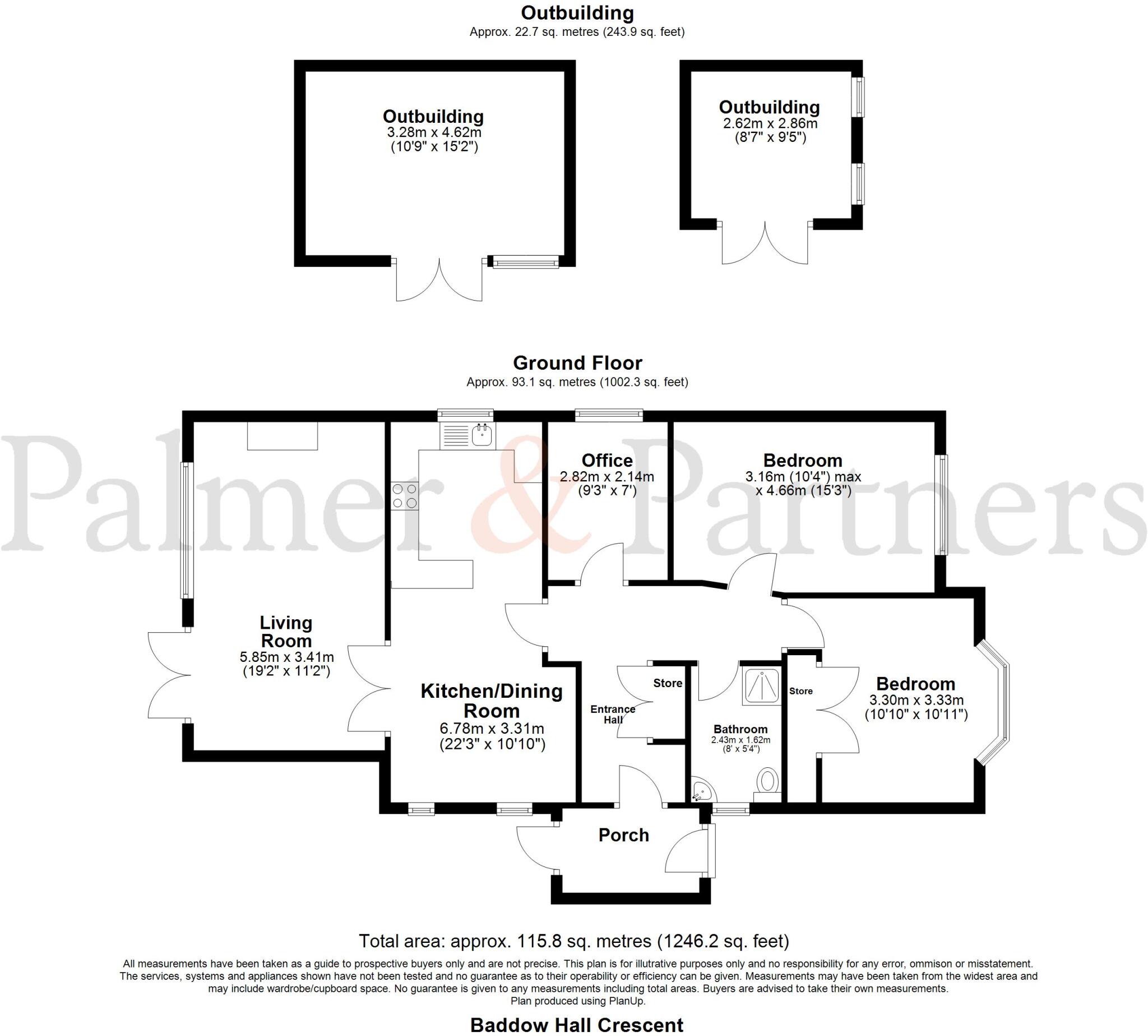 Baddow Hall Crescent, Great Baddow, Chelmsford, Essex, CM2 floorplan