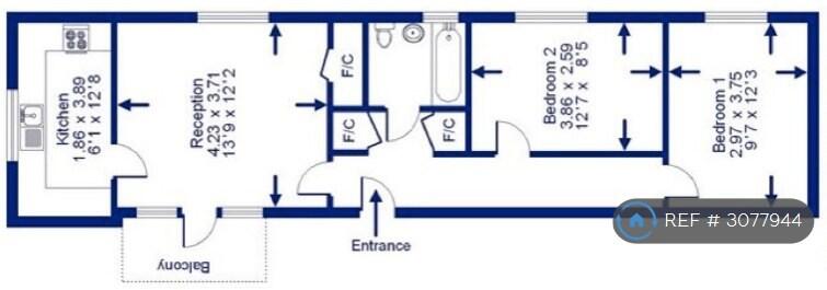 Minet Rd, London, SW9 floorplan